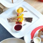 Classic Cheese Cake with fruits compote