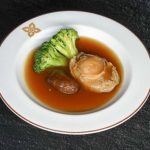 ANGSIO KERANG ABALONE  DENGAN HOISAM DAN BROCOLLI 