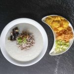 MINCED BEEF PORRIDGE WITH CORIANDER LEAF