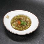 ASPARAGUS SOUP WITH FRESH CRAB MEAT