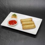 DEEP FRIED SHRIMP AND CHICKEN WITH VEGETABLES SPRING ROLL